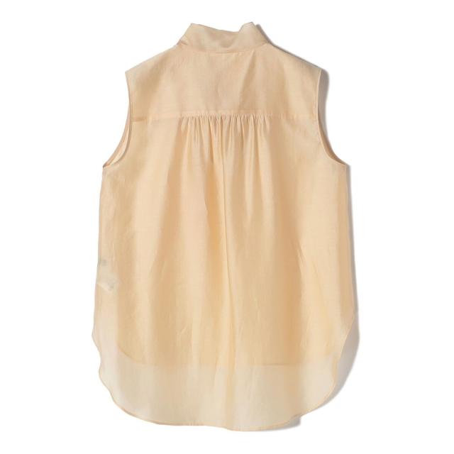 シップス(SHIPS)/〈手洗い可能〉オーガンジー リボン ノースリーブ ブラウスの通販は シップス(SHIPS)/〈手洗い可能〉オーガンジー リボン ノースリーブ ブラウスの通販は