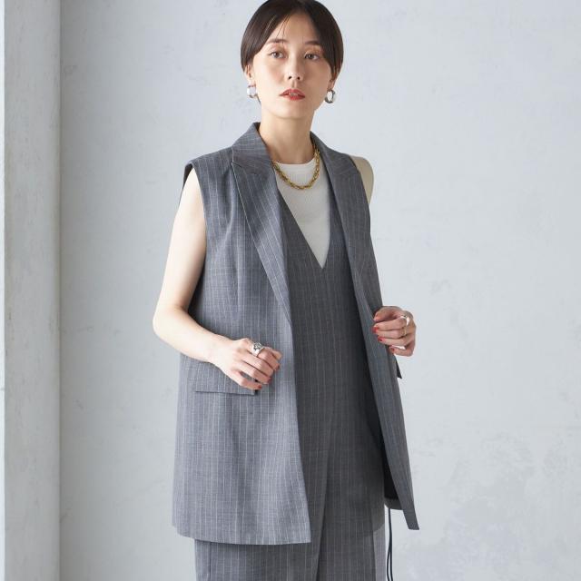 シップス（SHIPS）/ウール混 ボックス テーラード ジレ_19