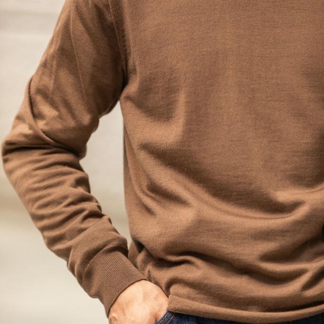 シップス（SHIPS）/SHIPS: HANDFRAME 16ゲージ モックネック ニットの通販は