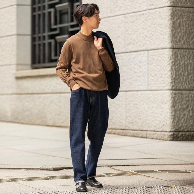 シップス（SHIPS）/SHIPS: HANDFRAME 16ゲージ モックネック ニットの通販は