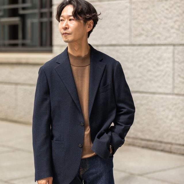 シップス（SHIPS）/SHIPS: HANDFRAME 16ゲージ モックネック ニットの通販は