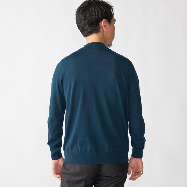 シップス（SHIPS）/SHIPS: HANDFRAME 16ゲージ モックネック ニットの通販は