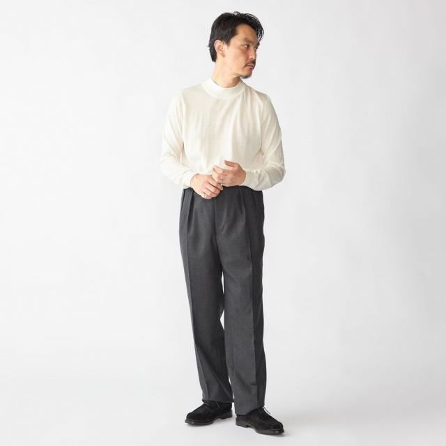 シップス（SHIPS）/SHIPS: HANDFRAME 16ゲージ モックネック ニットの通販は