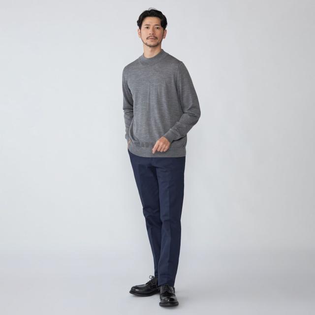 シップス（SHIPS）/SHIPS: HANDFRAME 16ゲージ モックネック ニットの通販は