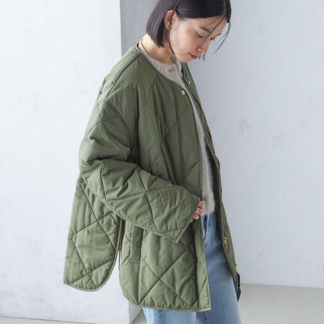 シップス（SHIPS）/《一部予約》〈手洗い可能〉キルティング サイドジップ ブルゾン