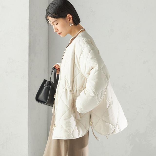 シップス（SHIPS）/《一部予約》〈手洗い可能〉キルティング サイドジップ ブルゾン