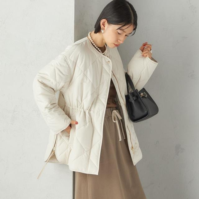 シップス（SHIPS）/《一部予約》〈手洗い可能〉キルティング サイドジップ ブルゾン