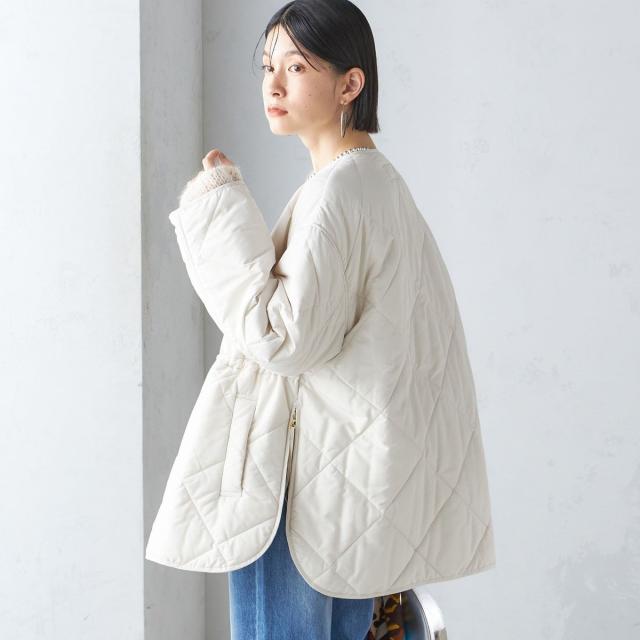 シップス（SHIPS）/《一部予約》〈手洗い可能〉キルティング サイドジップ ブルゾン