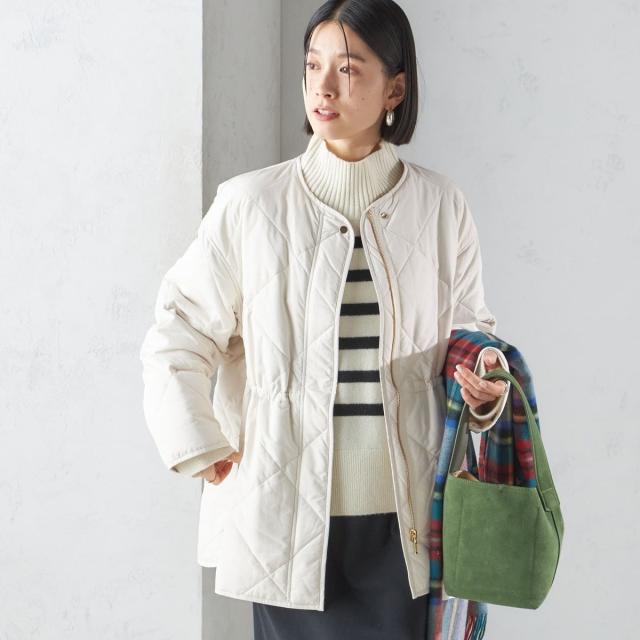 シップス（SHIPS）/《一部予約》〈手洗い可能〉キルティング サイドジップ ブルゾン