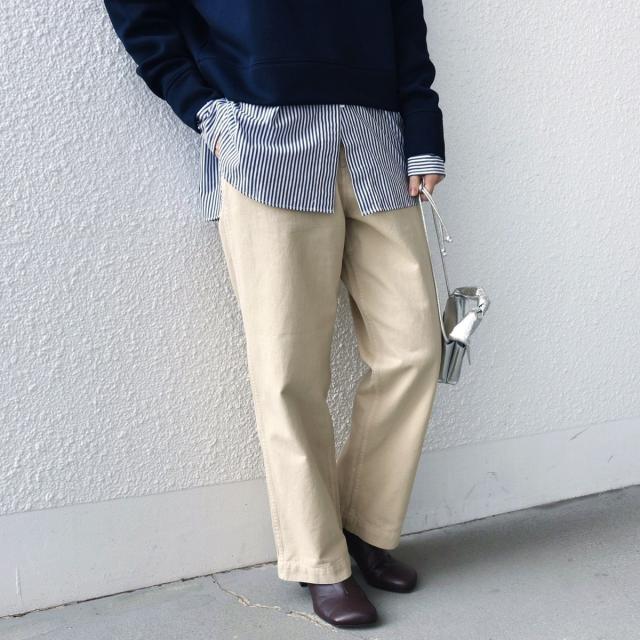 シップス（SHIPS）/【SHIPS別注】Odub:〈洗濯機可能〉ワイド チノ パンツ