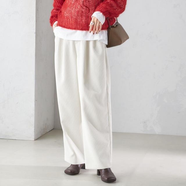 シップス（SHIPS）/〈洗濯機可能〉コーデュロイ 2タック パンツ