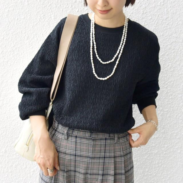 シップス（SHIPS）/《一部追加予約》【WEB限定】〈手洗い可能〉ランダムブルーゼ ロングスリーブ プルオーバー