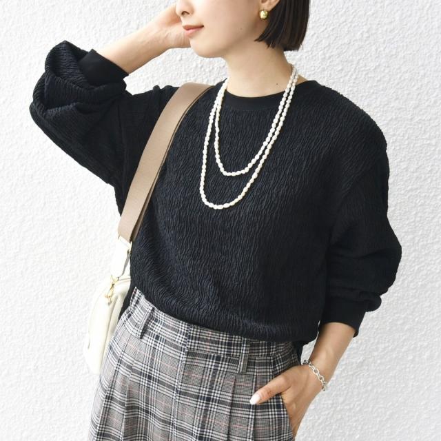 シップス（SHIPS）/《一部追加予約》【WEB限定】〈手洗い可能〉ランダムブルーゼ ロングスリーブ プルオーバー