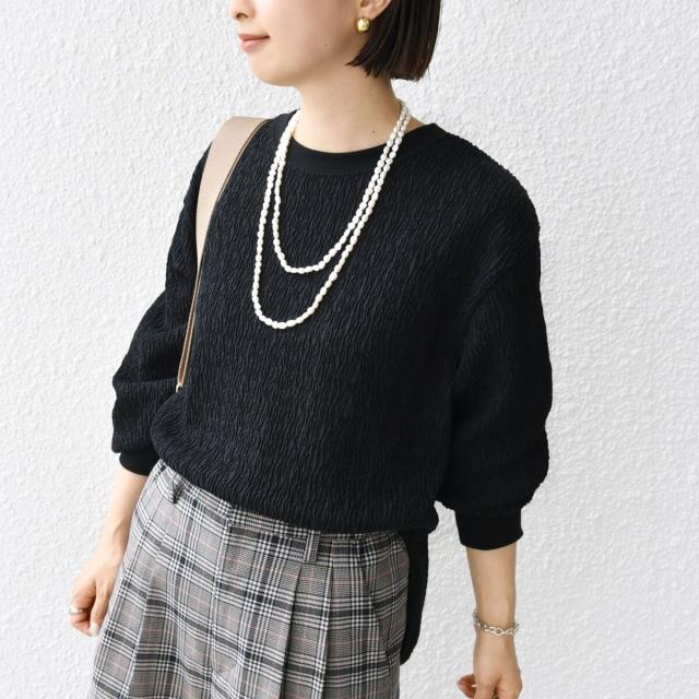 シップス（SHIPS）/《一部追加予約》【WEB限定】〈手洗い可能〉ランダムブルーゼ ロングスリーブ プルオーバー