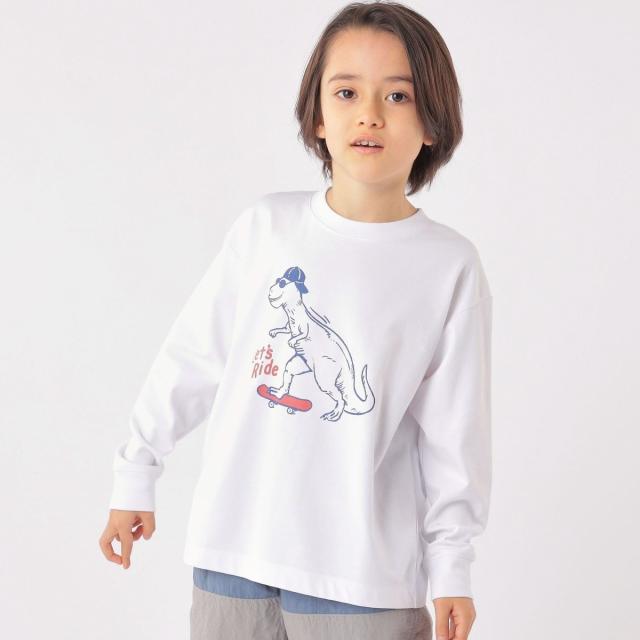 シップス（SHIPS）/SHIPS KIDS:100〜130cm /〈吸水速乾〉恐竜 プリント 長袖 TEE