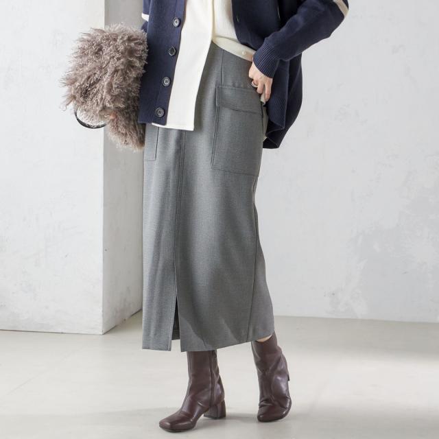 シップス（SHIPS）/〈手洗い可能〉シャーク ツイード ポケット スカート