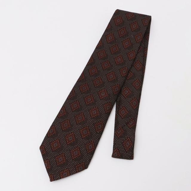 シップス（SHIPS）/【SHIPS別注】Stefano Cau:ウール プリント ドット コモン ネクタイ