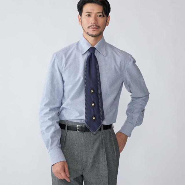 シップス（SHIPS）/【SHIPS別注】Errico Formicola: ブラッシュドコットン レギュラーカラー シャツ_2