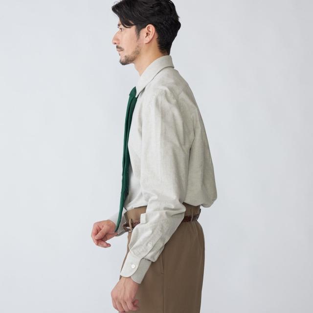 シップス（SHIPS）/【SHIPS別注】Errico Formicola: ブラッシュドコットン レギュラーカラー シャツ_3