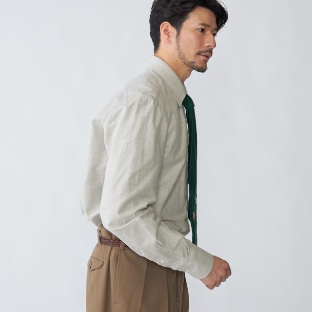 シップス（SHIPS）/【SHIPS別注】Errico Formicola: ブラッシュドコットン レギュラーカラー シャツ_5