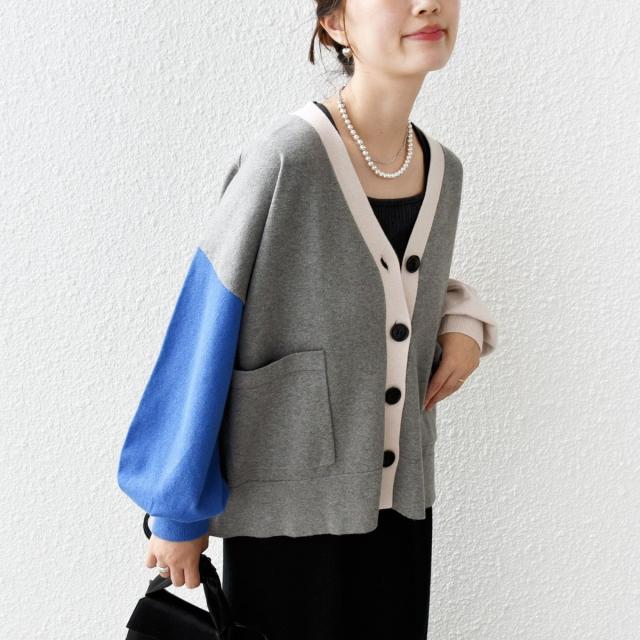 シップス（SHIPS）/《一部追加予約》【WEB限定】〈手洗い可能〉配色 ポケット カーディガン