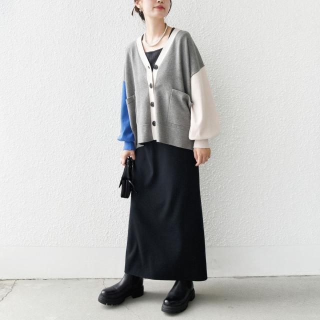 シップス（SHIPS）/《一部追加予約》【WEB限定】〈手洗い可能〉配色 ポケット カーディガン