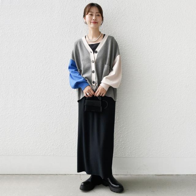 シップス（SHIPS）/《一部追加予約》【WEB限定】〈手洗い可能〉配色 ポケット カーディガン