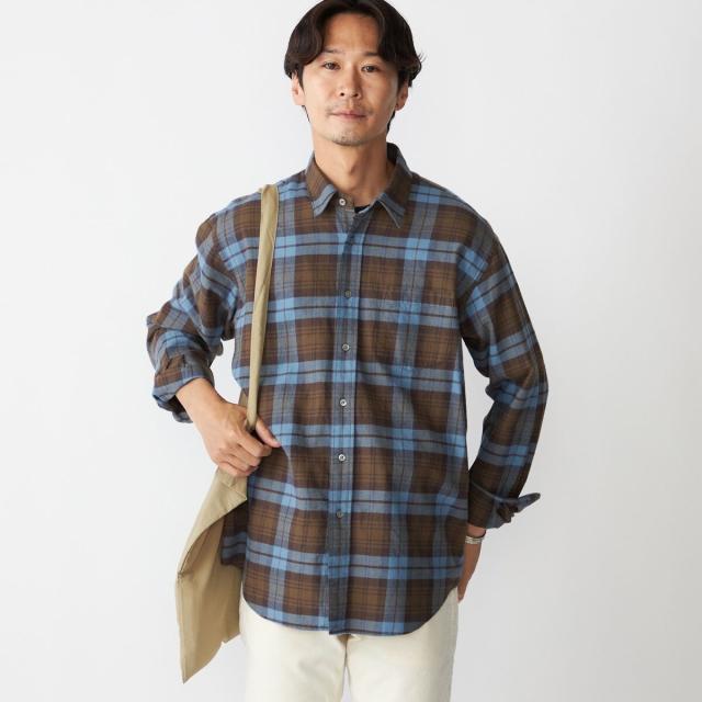 シップス（SHIPS）/SHIPS: コットンビエラ チェック レギュラーカラー シャツの通販は