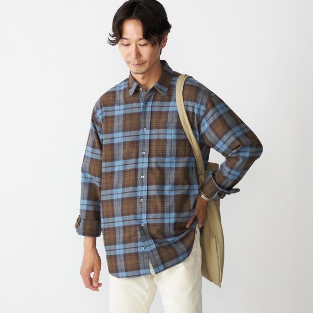 シップス（SHIPS）/SHIPS: コットンビエラ チェック レギュラーカラー シャツの通販は