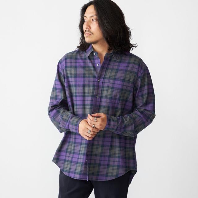 シップス（SHIPS）/SHIPS: コットンビエラ チェック レギュラーカラー シャツの通販は