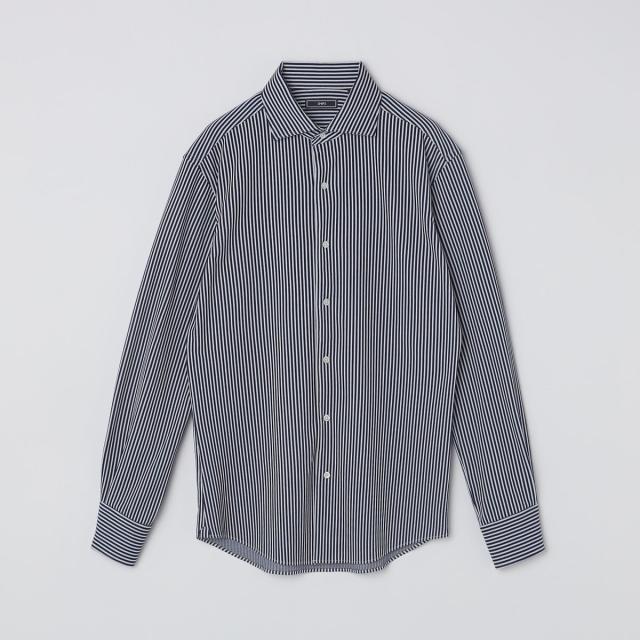 シップス（SHIPS）/SHIPS: ジャージー ロンドンストライプ ワンピースカラー シャツ