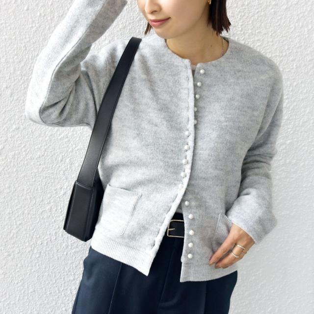 シップス(SHIPS)/〈手洗い可能〉パール モチーフ ボタン ジャッカル カーディガンの通販は 13,024円