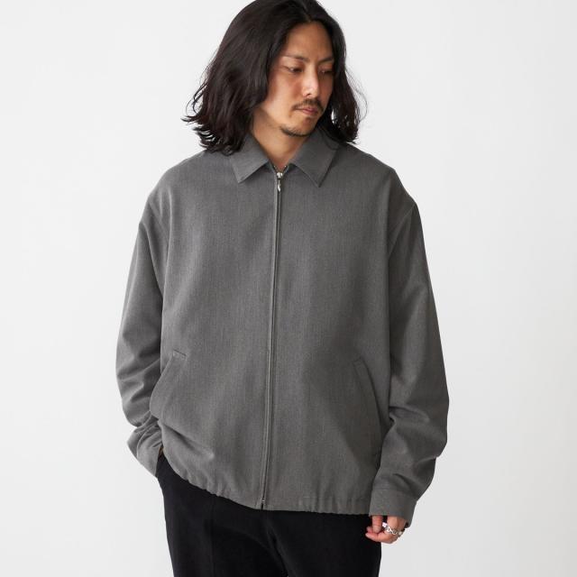 シップス（SHIPS）/SHIPS:〈手洗い可能〉TR サージ シャツ ジップ ブルゾン