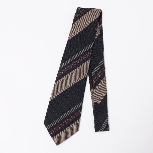 シップス（SHIPS）/Puccini:  シルク ブークレ ストライプ ネクタイ