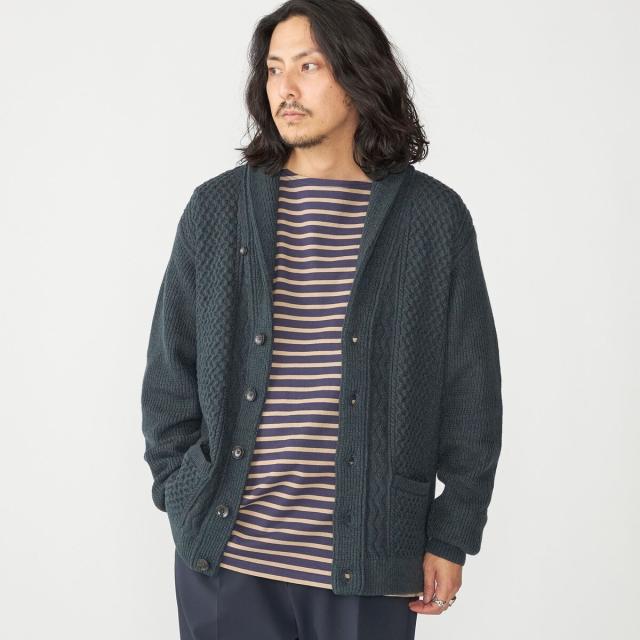 シップス（SHIPS）/SHIPS:〈手洗い可能〉ウール コットン アラン