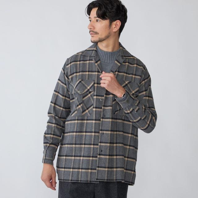 シップス（SHIPS）/【SHIPS別注】Errico Formicola: ウィンドウペーンチェック オーバーシャツ_1