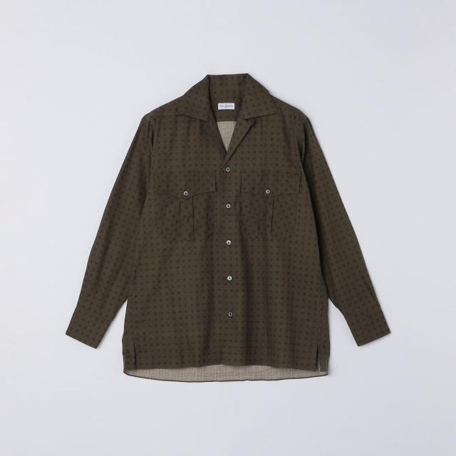 シップス（SHIPS）/【SHIPS別注】Errico Formicola: コットン プリント オープンカラー シャツ