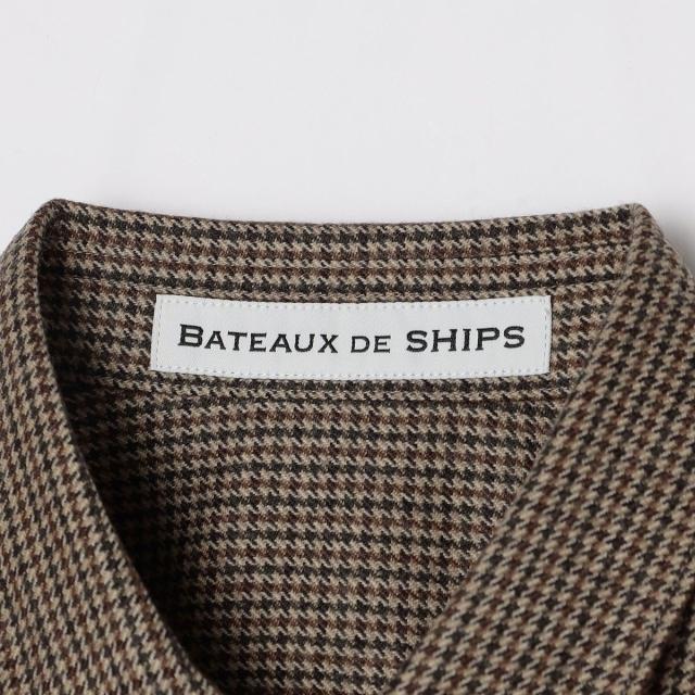 シップス（SHIPS）/BATEAUX DE SHIPS: ウール サキソニー レギュラーカラー シャツ_5