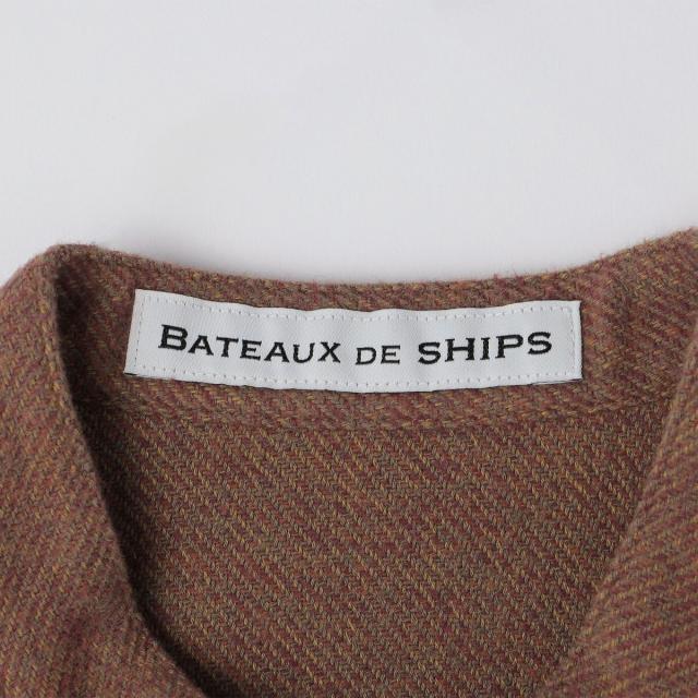 シップス（SHIPS）/BATEAUX DE SHIPS: コットン ツイード シャツ_5