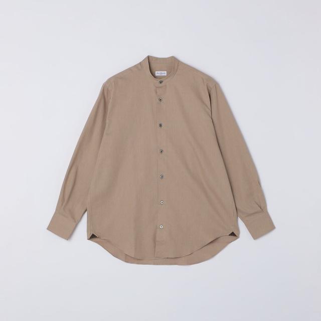 シップス（SHIPS）/Errico Formicola: コットンツイル バンドカラー オーバーシャツ