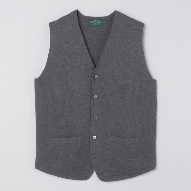 シップス（SHIPS）/ALANPAINE: 14ゲージ メリノウール ベスト