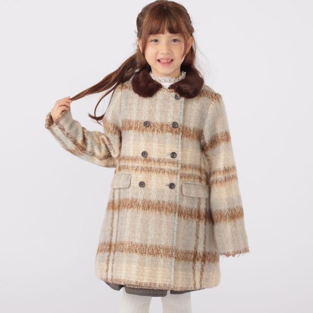 シップス（SHIPS）/SHIPS KIDS:100〜130cm / シャギー チェック コート