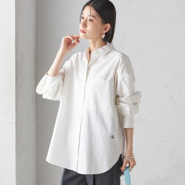 シップス（SHIPS）/《一部追加予約》〈洗濯機可能〉ピン オックス 刺繍 シャツ