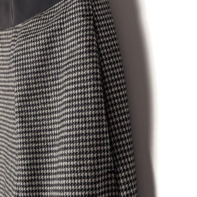 シップス（SHIPS）/SHIPS Primary Navy Label:裾 フリンジ 千鳥 フレア スカート_6