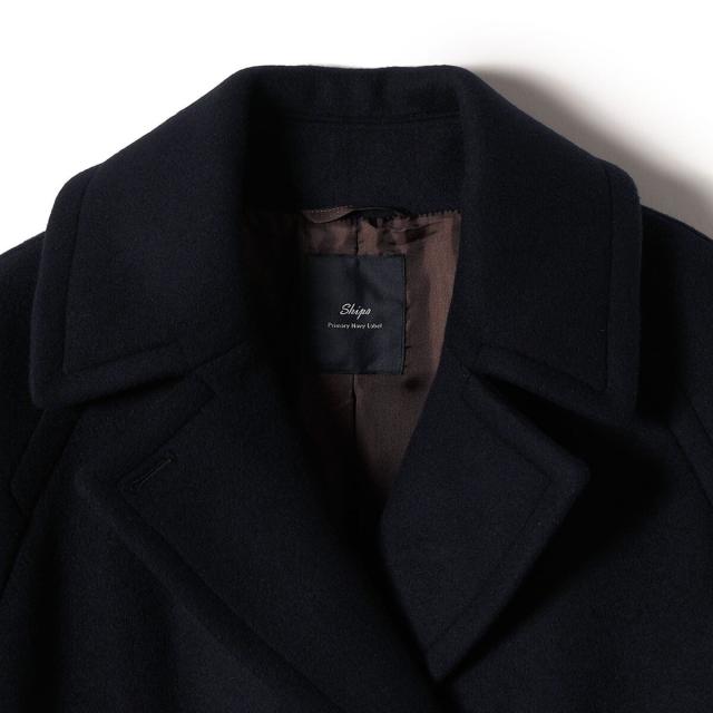 シップス（SHIPS）/SHIPS Primary Navy Label:ネイビー Pコート_8