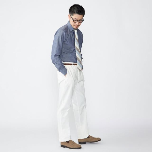 シップス（SHIPS）/SHIPS: ダンガリー ワイドカラー シャツ SHIPS