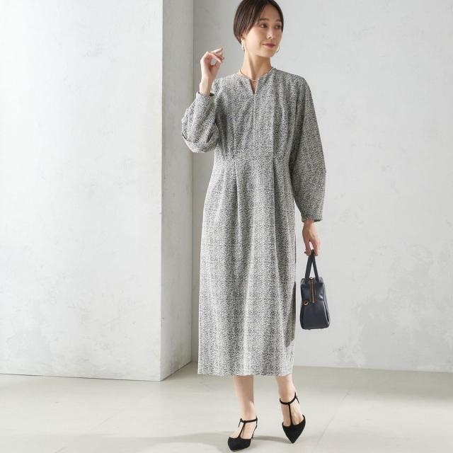 シップス（SHIPS）/〈手洗い可能〉起毛 レース Iライン ワンピース