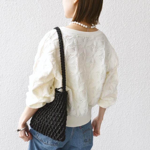 シップス（SHIPS）/《一部予約》【WEB限定】〈洗濯機可能〉2WAY フラワー ジャカード ハーフ ジップ プルオーバー