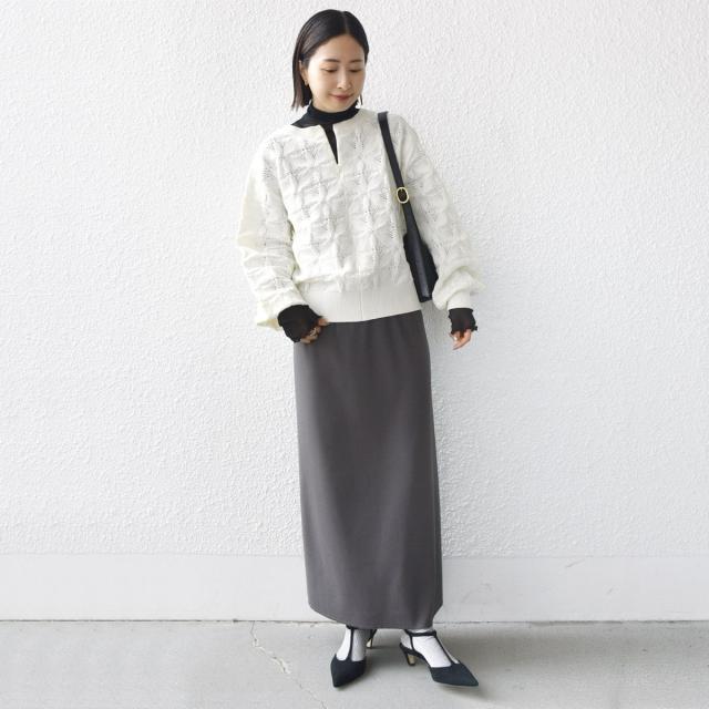 シップス（SHIPS）/《一部予約》【WEB限定】〈洗濯機可能〉2WAY フラワー ジャカード ハーフ ジップ プルオーバー