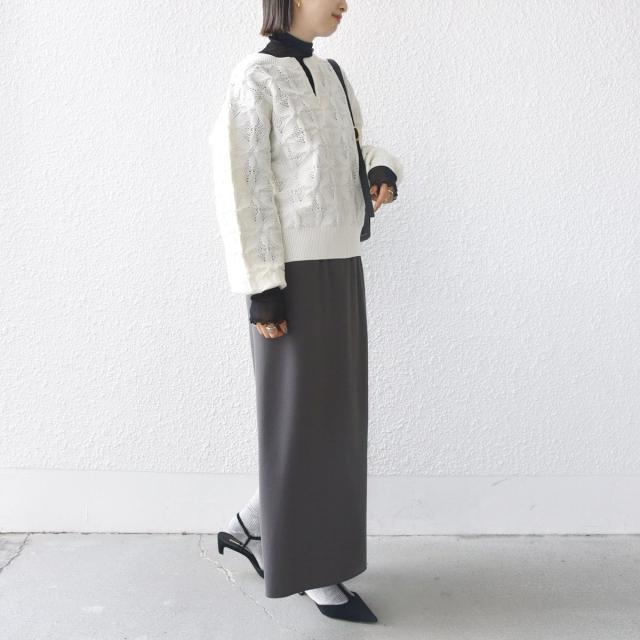 シップス（SHIPS）/《一部予約》【WEB限定】〈洗濯機可能〉2WAY フラワー ジャカード ハーフ ジップ プルオーバー